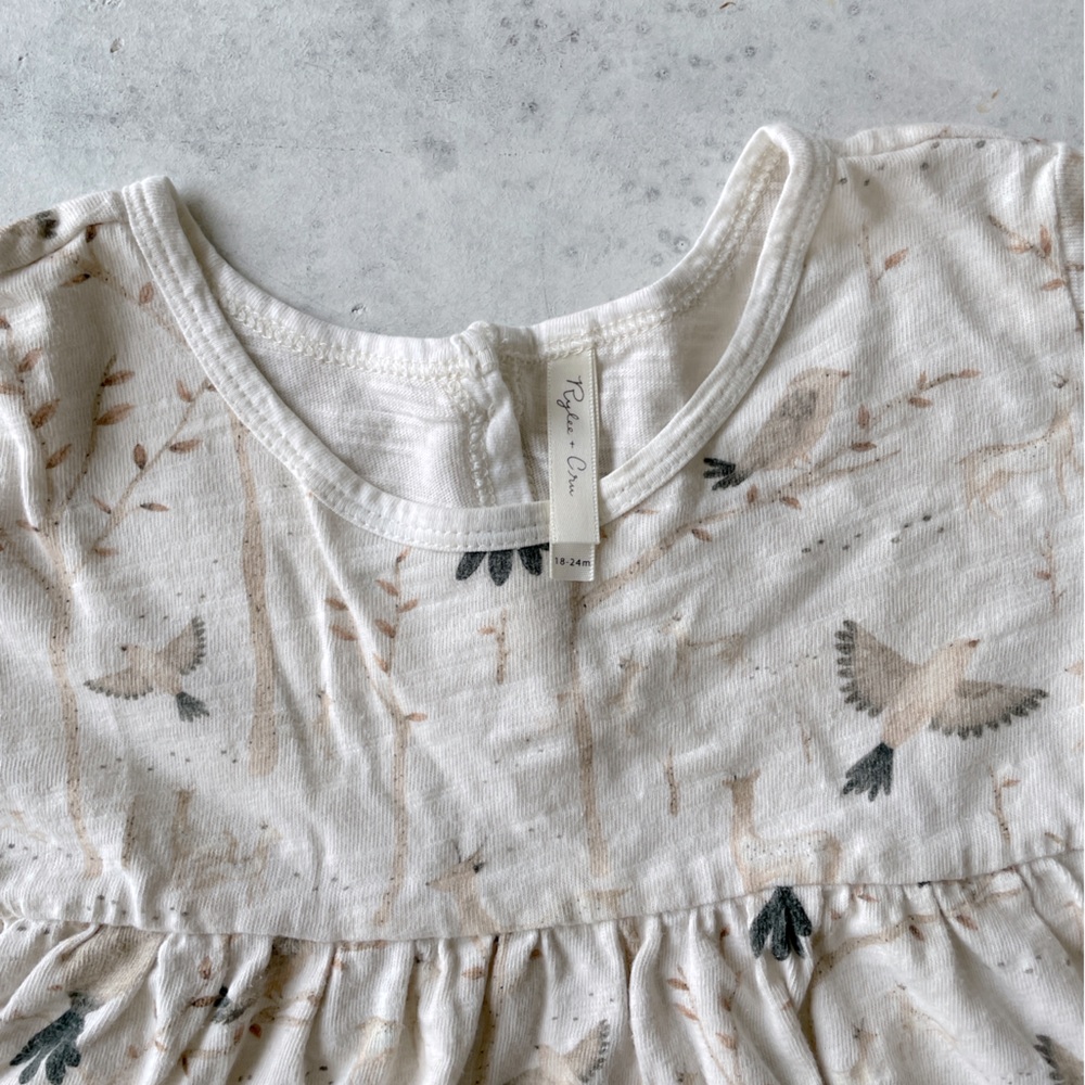 Rylee + Cru Winter Birds Finn Dress 18-24 mos